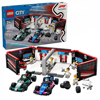 LEGO Klocki City 60444 F1 Garaż i bolidy Mercedes-AMG i Alpine