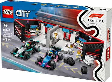 LEGO Klocki City 60444 F1 Garaż i bolidy Mercedes-AMG i Alpine