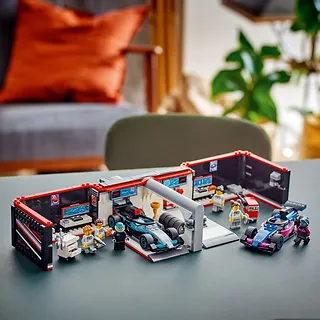 LEGO Klocki City 60444 F1 Garaż i bolidy Mercedes-AMG i Alpine