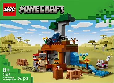 LEGO Klocki Minecraft 21269 Wyprawa do pancernikowej kopalni