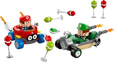 LEGO Klocki Super Mario 72034 Mario Kart - Baby Mario kontra Baby Luigi