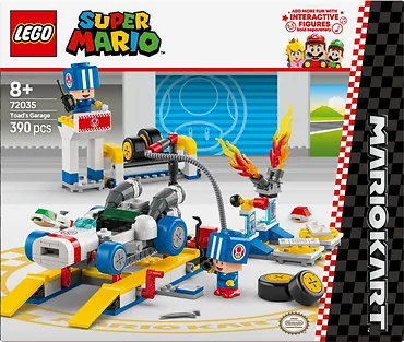 LEGO Klocki Super Mario 72035 Mario Kart - Toad i jego garaż