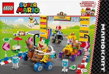 LEGO Klocki Super Mario 72036 Mario Kart - Zestaw Baby Peach i Grand Prix