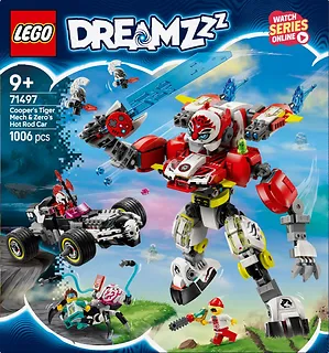 LEGO Klocki DREAMZzz 71497 Tygrysi mech Coopera i hot rod Zero