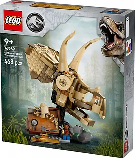 LEGO Klocki Jurassic World 76969 Szkielety dinozaurów: czaszka triceratopsa