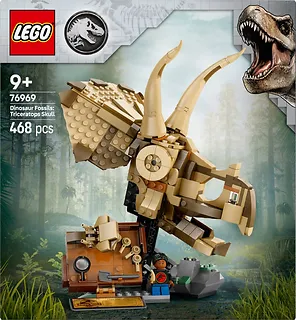 LEGO Klocki Jurassic World 76969 Szkielety dinozaurów: czaszka triceratopsa