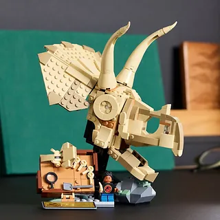 LEGO Klocki Jurassic World 76969 Szkielety dinozaurów: czaszka triceratopsa