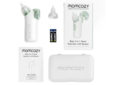 ASPIRATOR DO NOSA Z ROZPYLACZEM MOMCOZY BABY 2 W 1 BN02