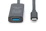 Digitus Kabel przedłużający aktywny USB-C - USB-A, USB 3.2 5Gbps, 10m