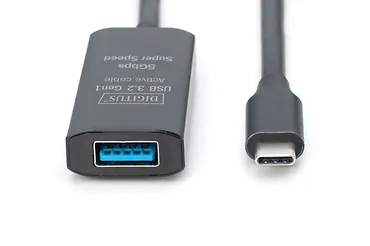 Digitus Kabel przedłużający aktywny USB-C - USB-A, USB 3.2 5Gbps, 10m