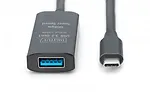 Digitus Kabel przedłużający aktywny, USB 3.0 5Gbps, USB-C - USB-A, 5m