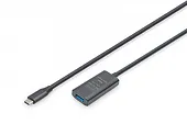 Digitus Kabel przedłużający aktywny, USB 3.0 5Gbps, USB-C - USB-A, 5m