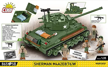 Cobi Klocki Klocki Sherman M4A2E8 865 klocków