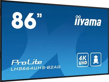 IIYAMA Monitor 86 cali LH8664UHS-B2AG,24/7,IPS,ANDROID.11,4K,3xHDMI,RJ45,    2xUSB,WiFi