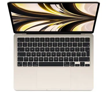 Apple MacBook Air 13,6 cali: M2 8/10, 16GB, 256GB, 30W - Księżycowa poświata