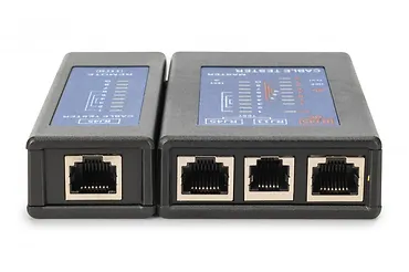 Digitus Tester kabli sieciowych i komunikacyjnych LED, kat.5e-kat.6A, (RJ45, RJ12, RJ11), Auto-Scan z PoE