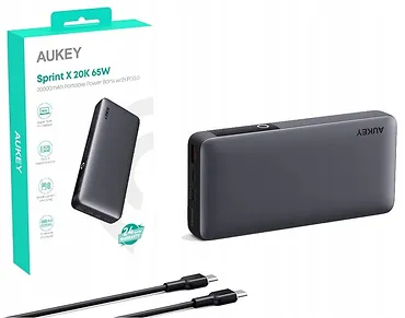 AUKEY Power Bank PB-Y43 | 20000mAh | 65W | 3xUSB | PD 3.0 QC 3.0 LED PPS