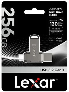 Lexar Pendrive Dual Drive D400 256GB USB-C/A 3.1 130MB/s