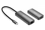 Digitus Przedłużacz/Extender USB-C - HDMI 30m po skrętce Cat.6 4K120Hz HDCP 2.3 (zestaw)