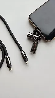 TB Kabel 2w1 USB C smycz 1m czarny