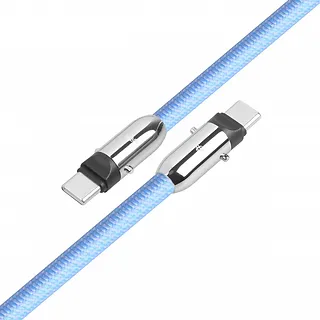 TB Kabel 2w1 USB C smycz 1m błękitny