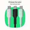 Green Cell Kabel USB-C-USB-C PowerFlex 100W silikonowy 1.2m czarny