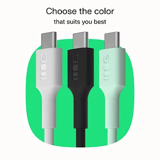 Green Cell Kabel USB-C-USB-C PowerFlex 100W silikonowy 1.2m czarny