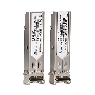 Extralink Moduł SFP 1.25G 2-pak 1,25Gbps, LC/UPC, 850nm, 550m, multi mode, DOM