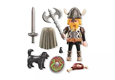 Playmobil Zestaw Special Plus 71755 Wiking z psem stróżującym