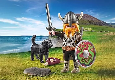 Playmobil Zestaw Special Plus 71755 Wiking z psem stróżującym