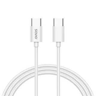 Savio Ładowarka sieciowa LA-10 30W Quick Charge Power Delivery 3.0 Biała + Kabel