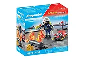 Playmobil Action Heroes 71826 Strażak z pompą wodną