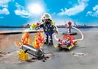 Playmobil Action Heroes 71826 Strażak z pompą wodną