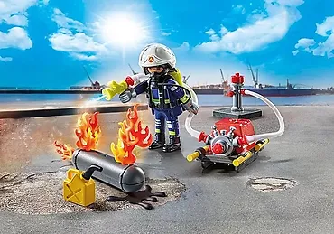 Playmobil Action Heroes 71826 Strażak z pompą wodną