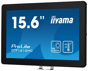 IIYAMA Monitor 16 cali OTF1616MC-B1, VA,poj.10pkt.1100cd,IP65, outdoor, VGA,HDMI,DP,RJ45