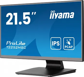 IIYAMA Monitor 22 cale T2252MSC-B2AG 10 PKT. POJ,IPS,HDMI,DP,2x1W,7H,2xUSB,  AG-(Anti Glare)