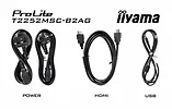 IIYAMA Monitor 22 cale T2252MSC-B2AG 10 PKT. POJ,IPS,HDMI,DP,2x1W,7H,2xUSB,  AG-(Anti Glare)