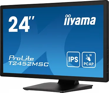 IIYAMA Monitor 24 cale T2452MSC-B1AG 10 PKT. POJ,IPS,HDMI,DP,2x1W,7H,2xUSB,  400cd/m2,AG-(Anti Glare)