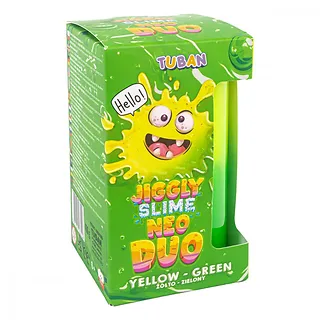 TUBAN Slime Jiggly Neo Duo żółto-zielony 430g