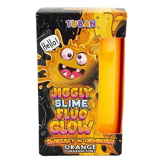 TUBAN Slime Jiggly Fluo Glow pomarańczowy 430g