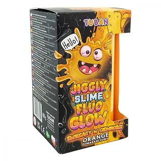 TUBAN Slime Jiggly Fluo Glow pomarańczowy 430g