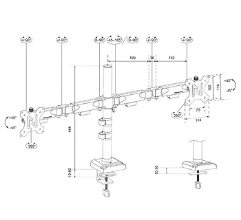 Neomounts Ramię do monitora DS60-600BL2