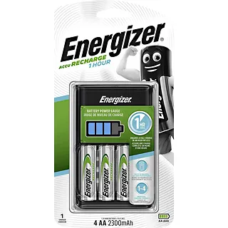 Energizer Ładowarka akumulatorowa NI-MH 1 HOUR + 4x akumulator R6/AA 2300mAH