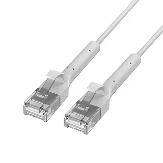 Extralink Patchcord kat.6 U/FTP 1Gbps miedź kabel sieciowy skrętka, łamana końcówka 2m biały