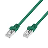 Extralink Patchcord kat.7 S/FTP 20G miedź kabel sieciowy skrętka 0.5m zielony