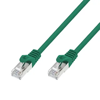 Extralink Patchcord kat.7 S/FTP 20G miedź kabel sieciowy skrętka 0.5m zielony