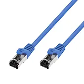 Extralink Patchcord kat.8.1 S/FTP 40G miedź kabel sieciowy skrętka 0.5m niebieski