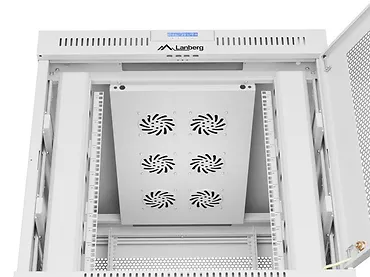 Lanberg Szafa instalacyjna rack stojąca 19 cali 15U 800x1000 drzwi perforowane LCD szara (Flat pack)