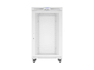 Lanberg Szafa instalacyjna rack stojąca 19 cali 27U 800x1000 drzwi perforowane LCD szara (Flat pack)