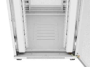 Lanberg Szafa instalacyjna rack stojąca 19 cali 27U 800x1000 drzwi perforowane LCD szara (Flat pack)